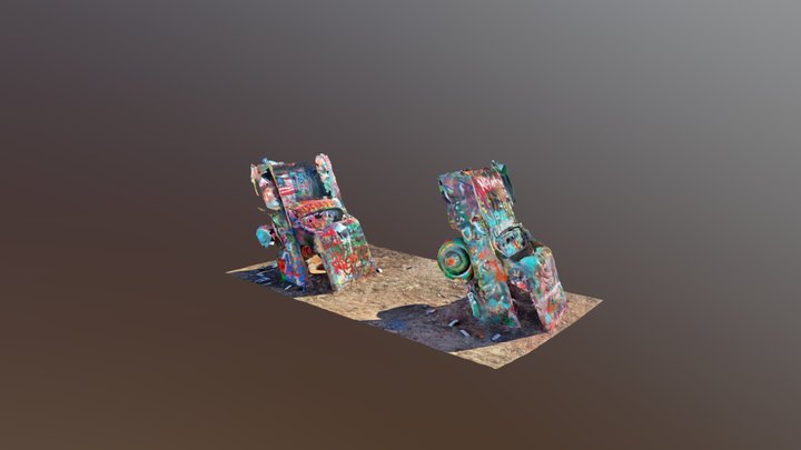 Cadillac Ranch Scan in Texas 3D Model