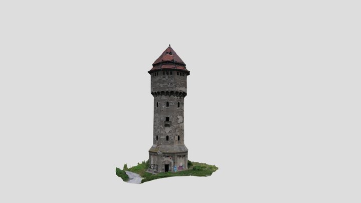 Water tower in former Uthemann Ironworks 3D Model