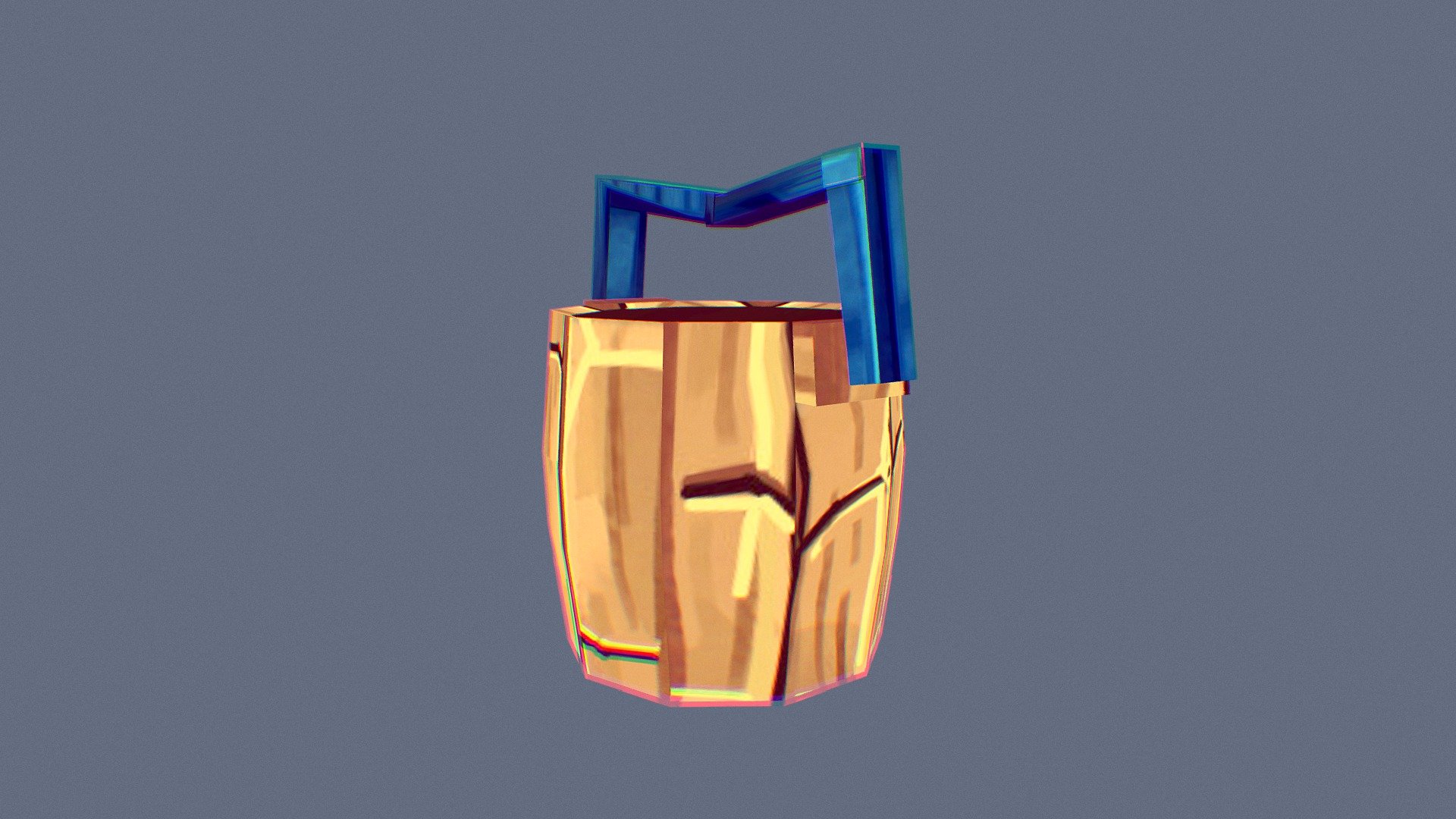 LowPoly Bucket handpainted
