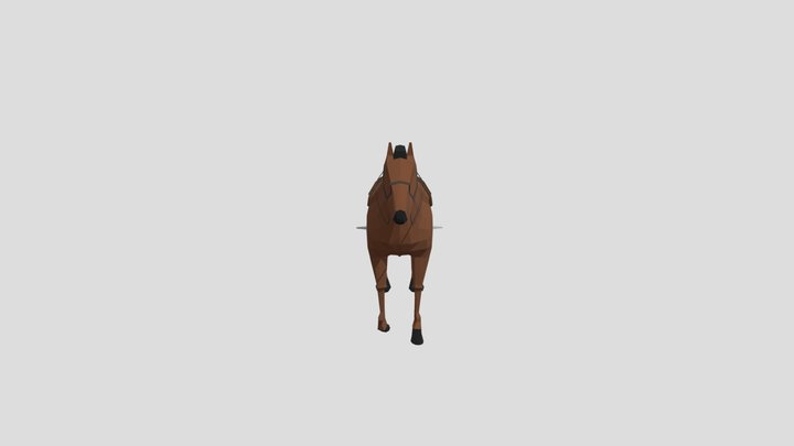 Low-Poly Horse 3D Model