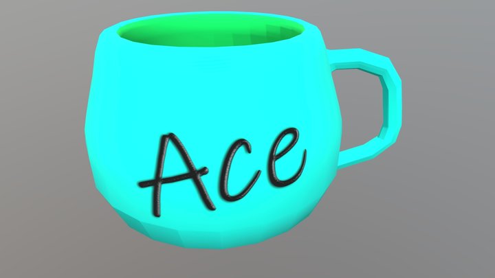 extra--mug with logo 3D Model
