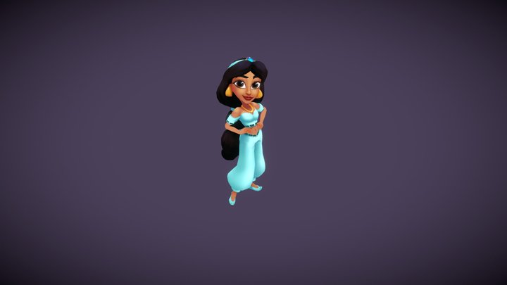 Jasmine - Joyful Twirling 3D Model