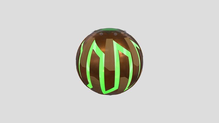 Green Goblin Pumpkin Bomb 3D Model