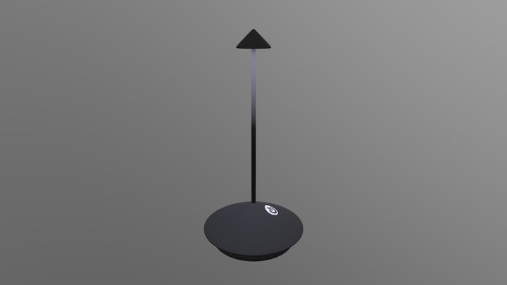 Domed LED Table Lamp 3D Model