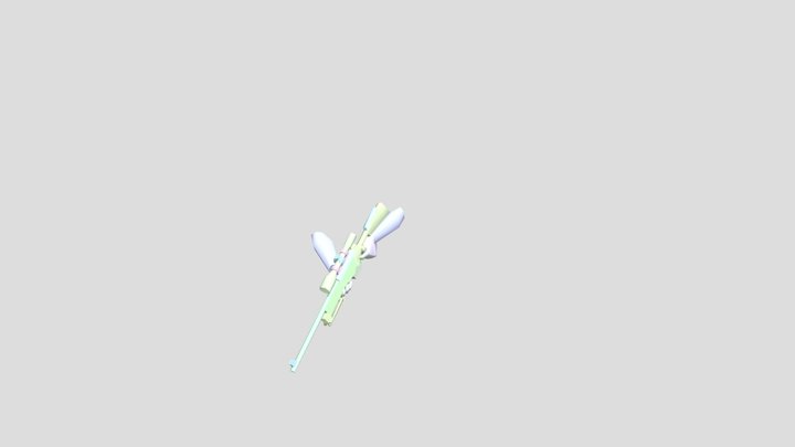 cs 1.6 awp with animations 3D Model