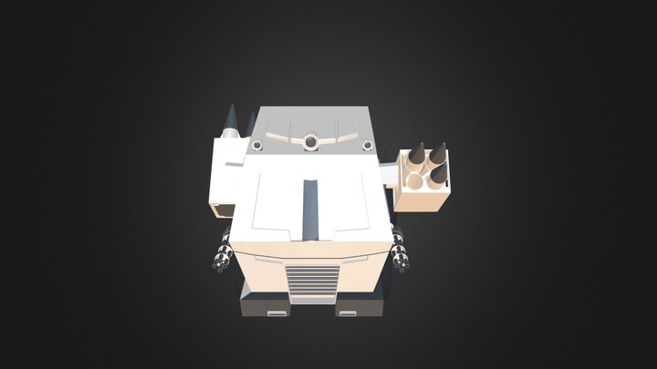 Cartoon Lorry 3D Model