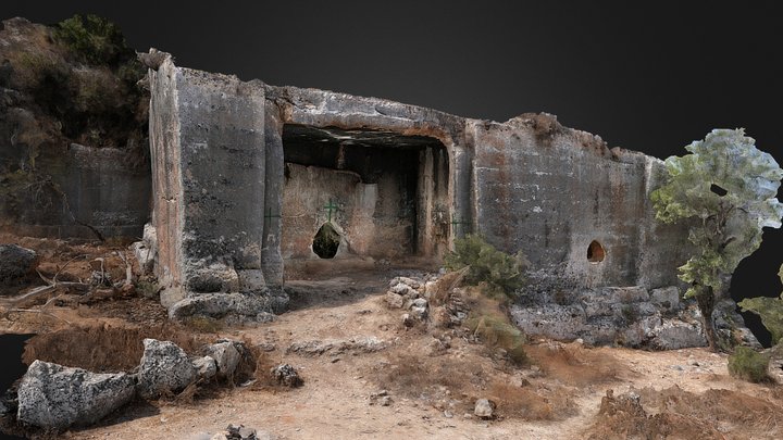 Rock-cut Tomb, Aboud 3D Model