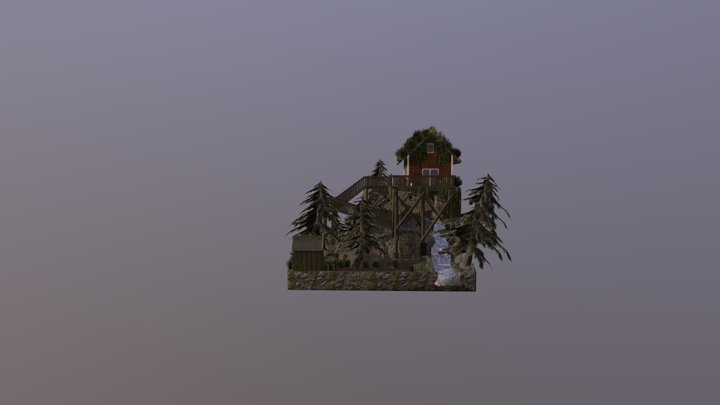 DAE Diorama - Eco house 3D Model