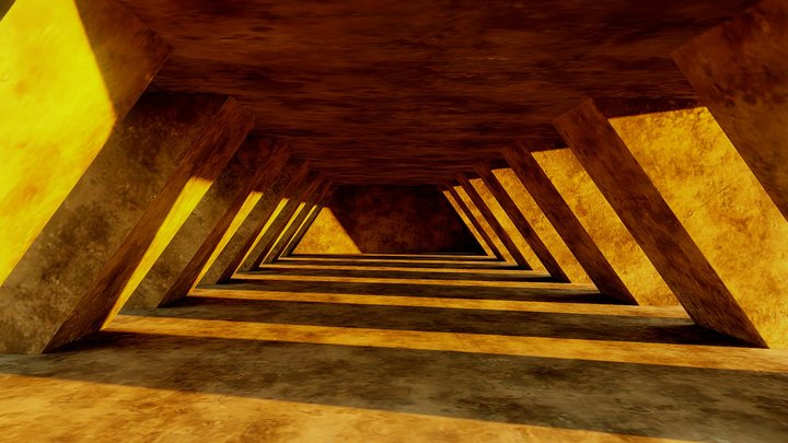 Brutalist Interior [Baked] – Modèle 3D gratuit STL