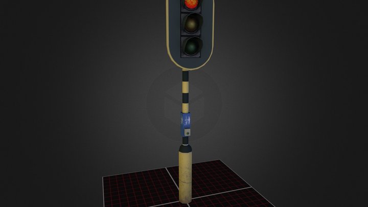 3D1_Prop_TrafficLight 3D Model