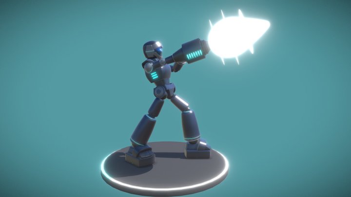 MegaMan 2.0 w/ Blast 3D Model
