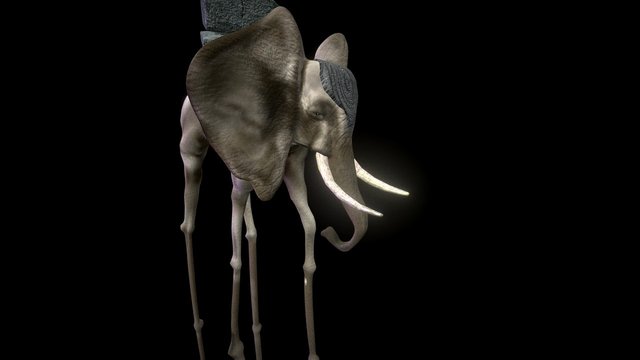 Elephant_Dalí Worlds 3D Model