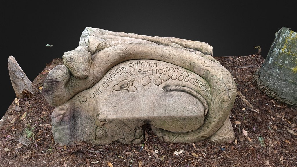Wordsmiths Sandstone Bench (Low Poly Test)