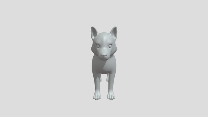 Husky Puppy 3D Model