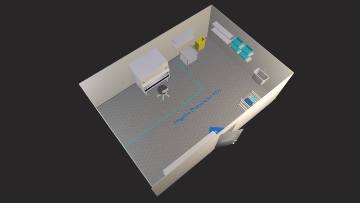SCA Hazardous Compounding Area 3D Model