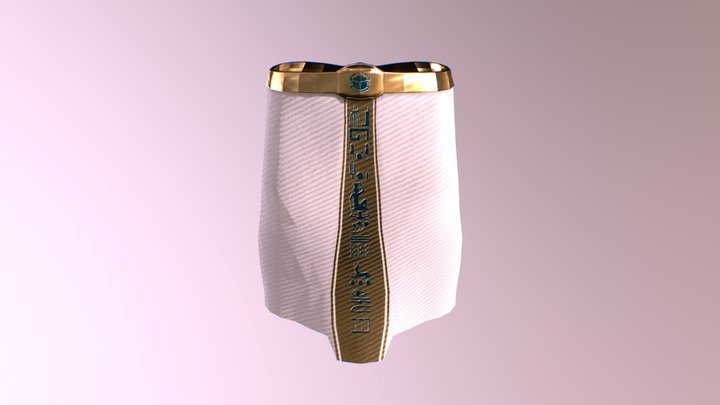 Egyptian Golden Skirt 3D Model