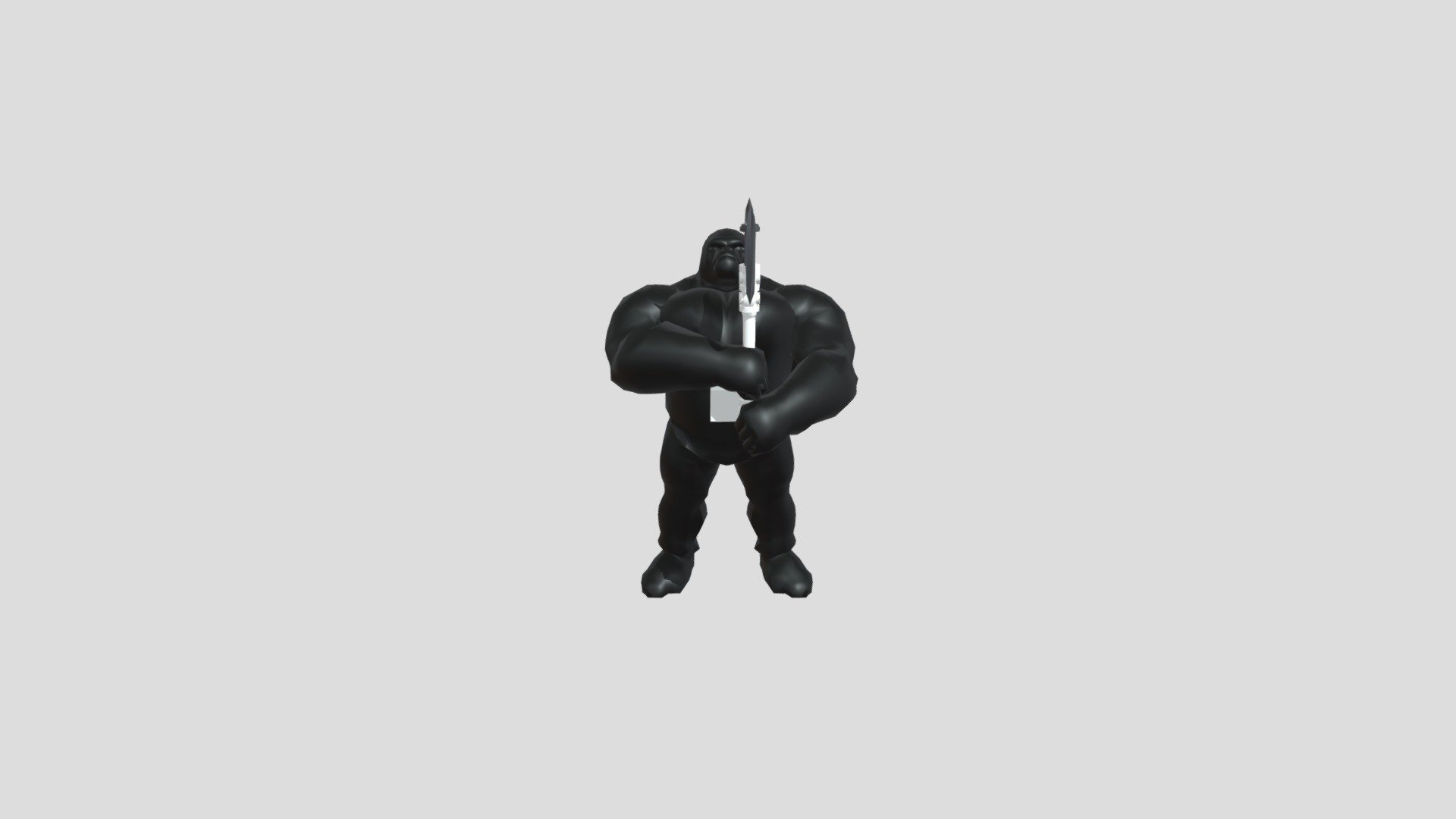 Gorilla With Axe - Download Free 3D model by TT4 (@yuvaan.arora22 ...