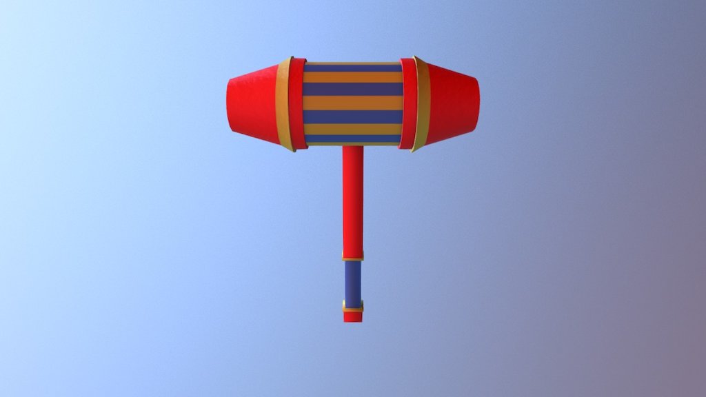 Whack A Mole Hammer - 3D model by gohgengmin98 [d1d6e8d] - Sketchfab