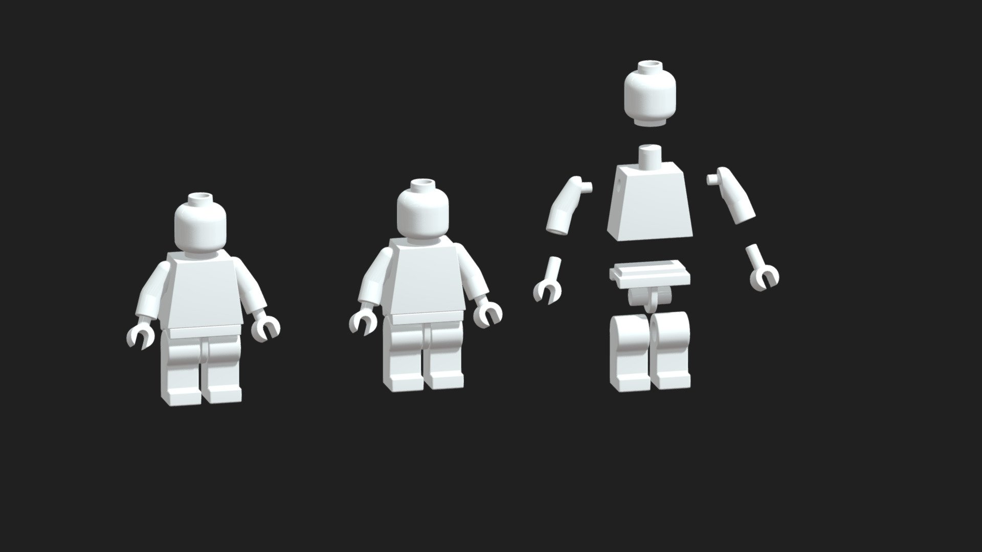 Lego Man (no UV coord) ONLE FOR 3D PRINTING - Download Free 3D model by ...