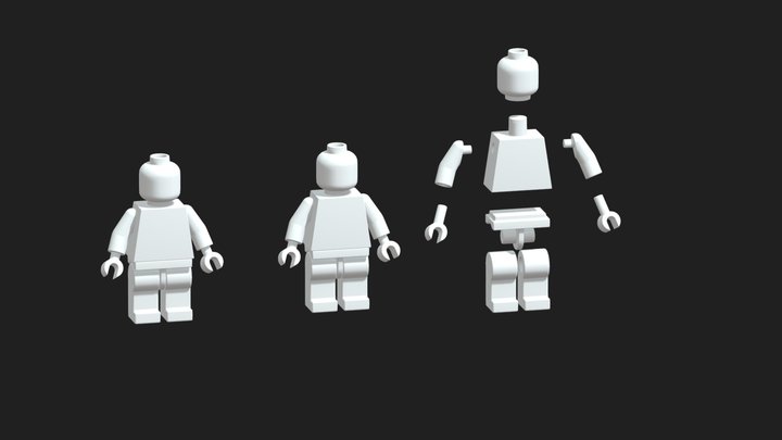 Lego Man (no UV coord) ONLE FOR 3D PRINTING