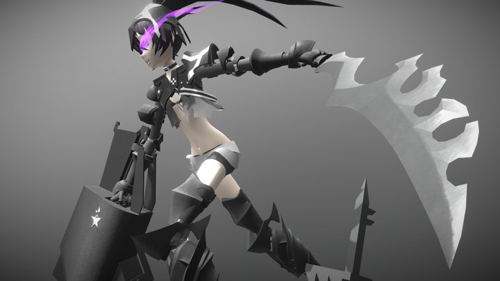 Insane Black Rock Shooter 3D Model