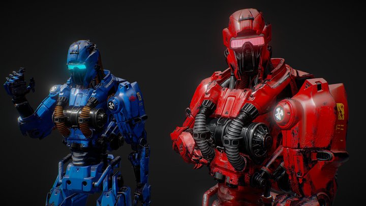 Custom Textures for Robot | Unreal Tournament 3D Model