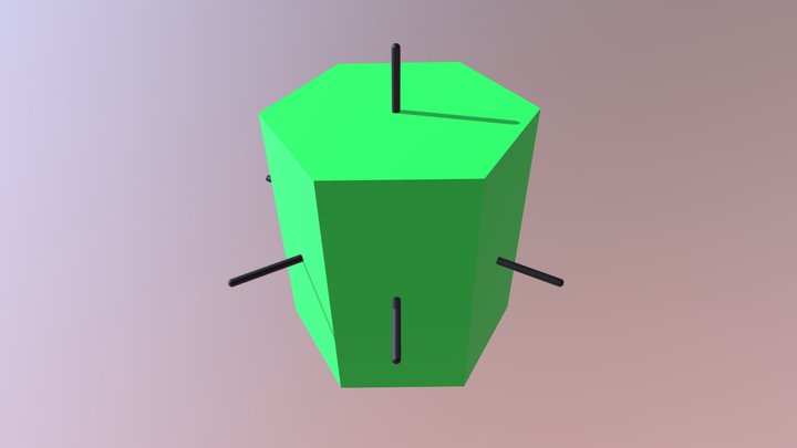 Hexagonal 3D Model