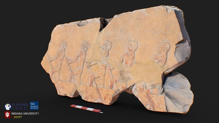 3D rendering of Fragments Of Boat Relief