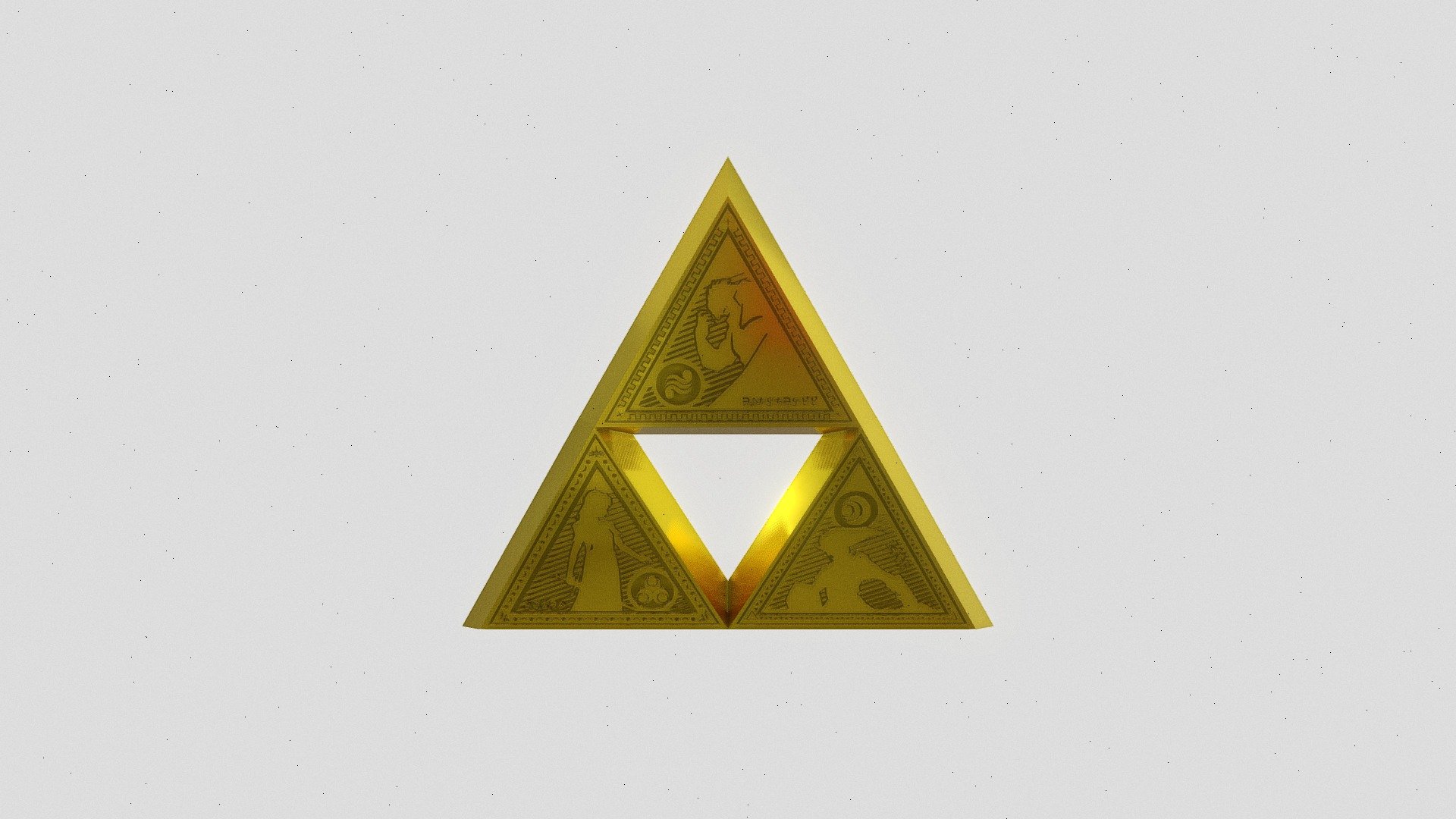 Tri Force - 3D model by Arthur_Annocoma [d1d86bf] - Sketchfab