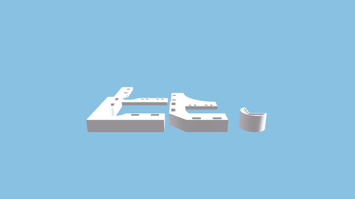 Magnetic Set Square for Railway Modelling 3D Model