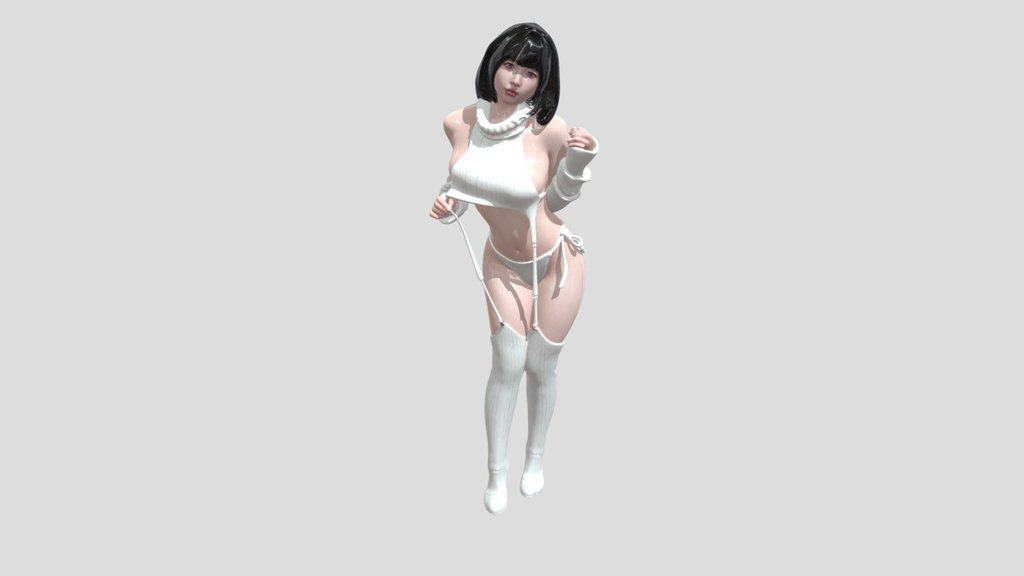 Winter White Knitwear Portrait