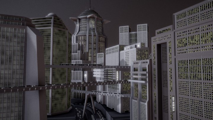 Metropolis — Cityscape 3D Model