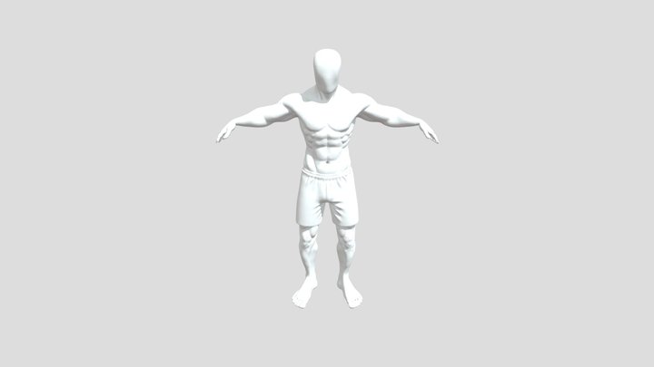 Mannequin Pose 3D Model