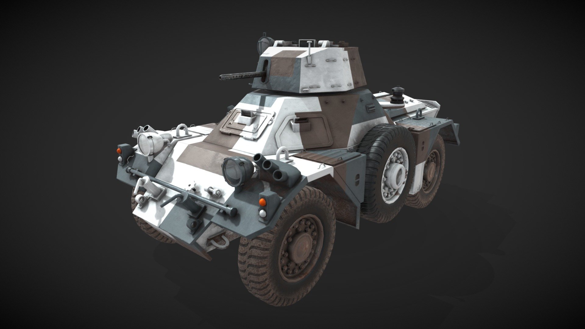 Ferret Scout Car TextureSet II Download Free 3D model by Luca Kawe