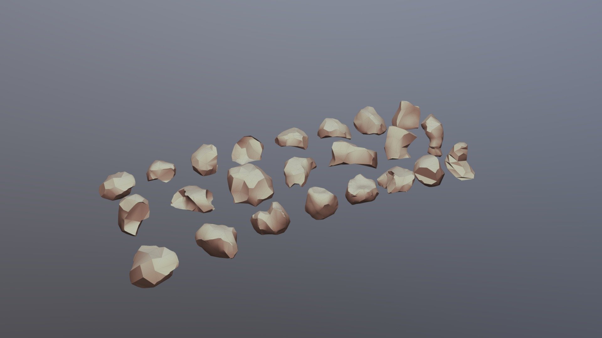 Poly-Sential - Large Rocks Vol.1 - 3D model by kellyrayj [d1dbd77 ...