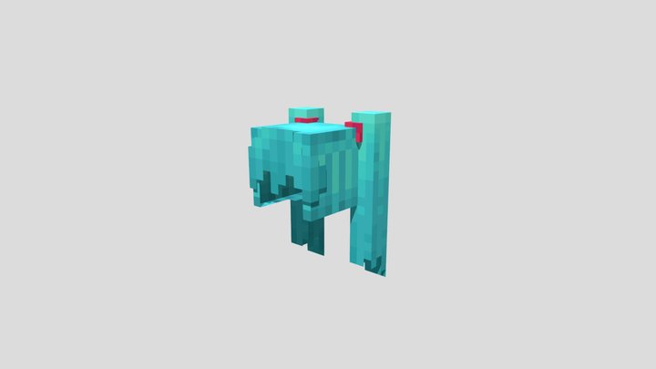Hatsune miku hair 3D Model