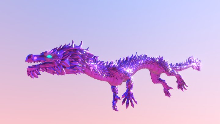 Space Dragon 3D Model