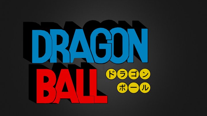 DRAGONBALL | LOGO 3D Model