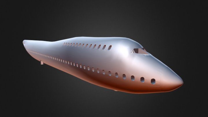 Full Plane - Fusalage Final-1 3D Model