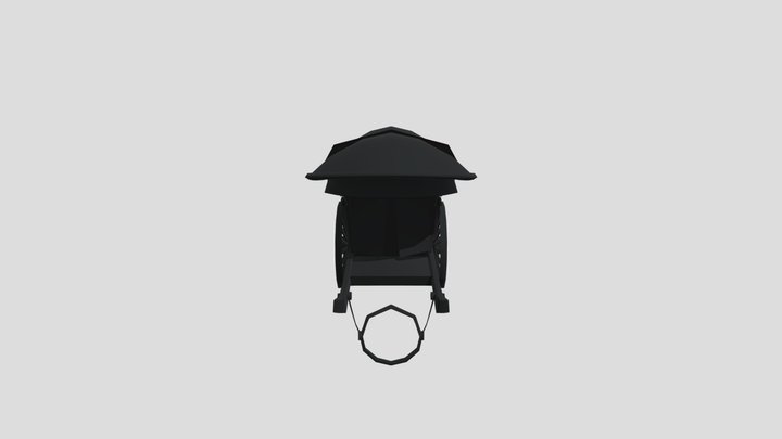 Tent carriage - ancient means of transport 3D Model