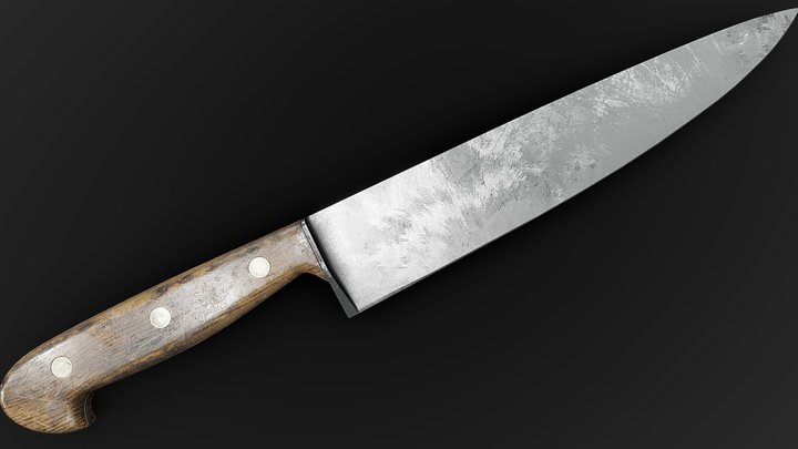 Kitchen Knife (1950's) 3D Model
