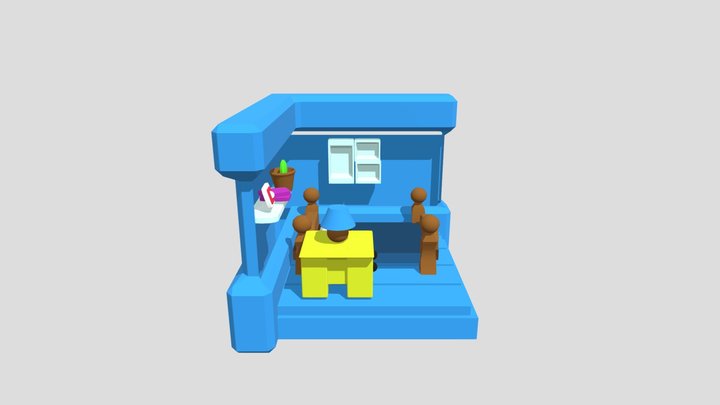 Home Bedroom fbx 3D Model