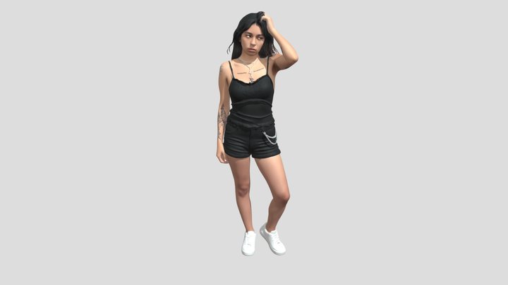 Black Lace Tank Street Style – Modello 3D gratuito STL