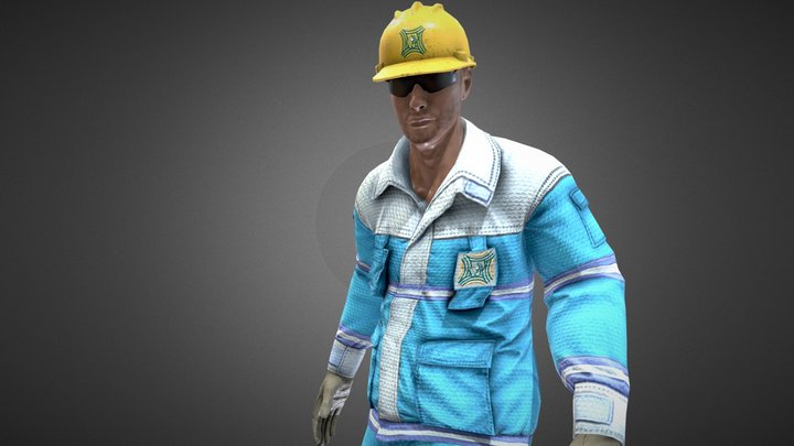 Fire Man Idle 3D Model