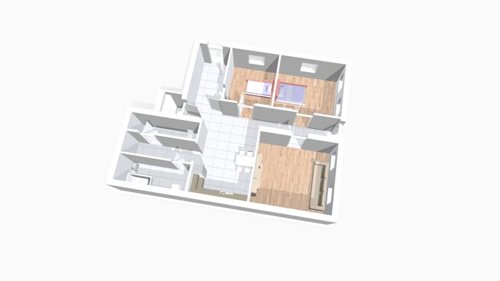 Dunakeszi, Kert utca 3D Model