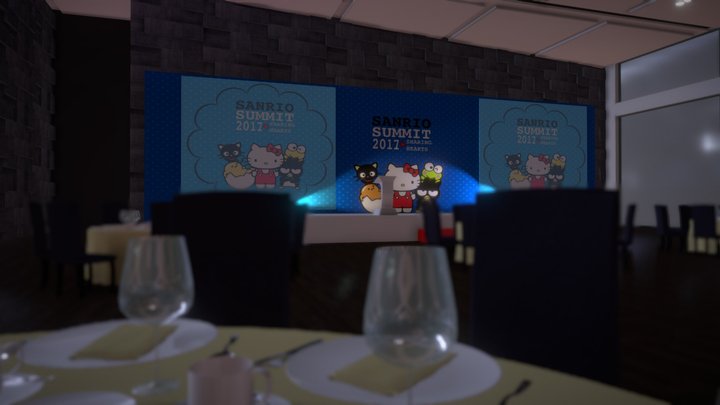 Hello Kitty Event 3D Model