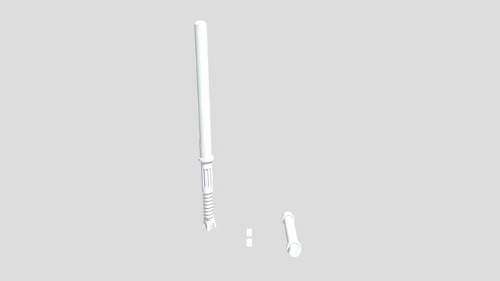Lightsaber (Luke) 3D Model