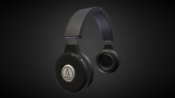Audio Technica Headphone 3D Model