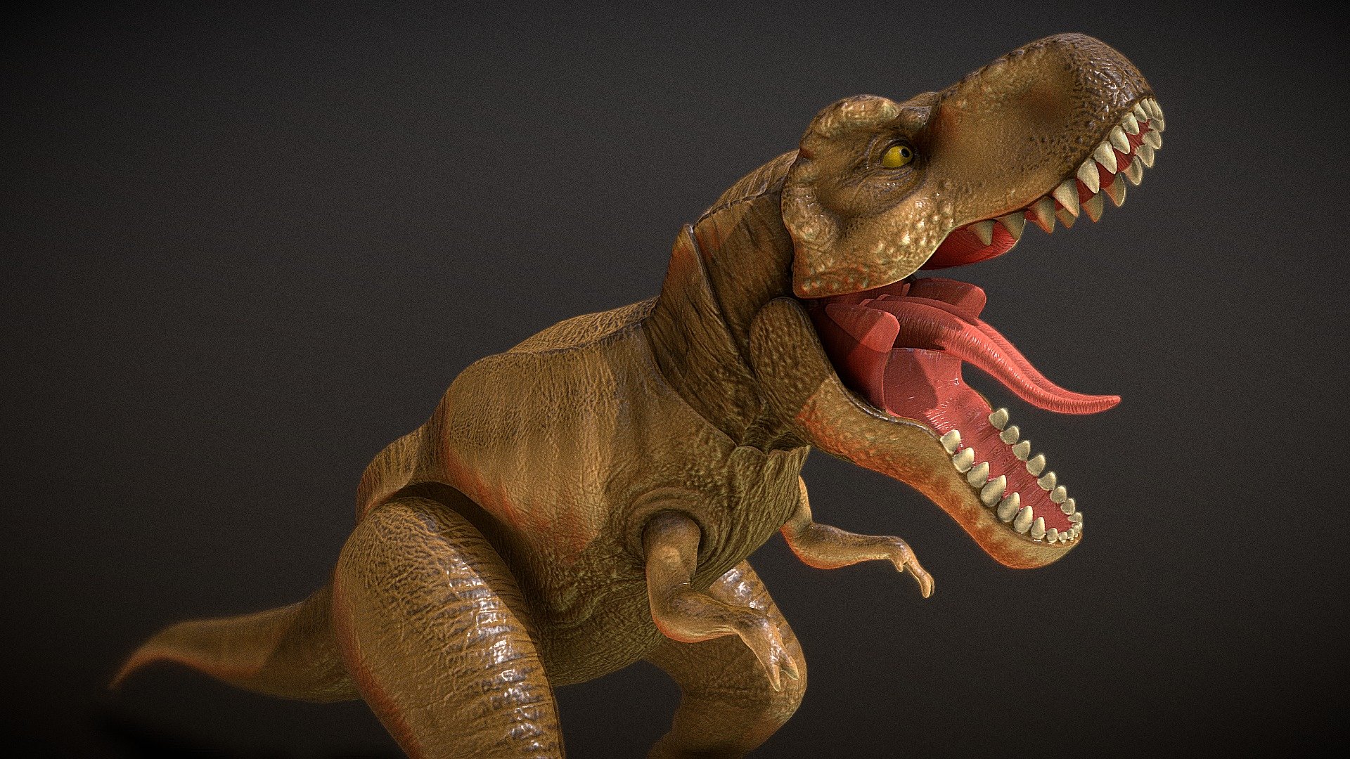 Jurassic world T-rex, Many-worlds - 3D model by Guillermo Momplet