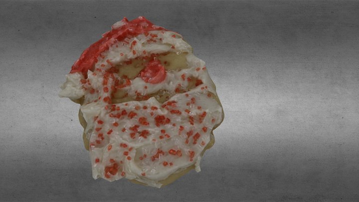 Cookie Santa with Sprinkles 3D Model